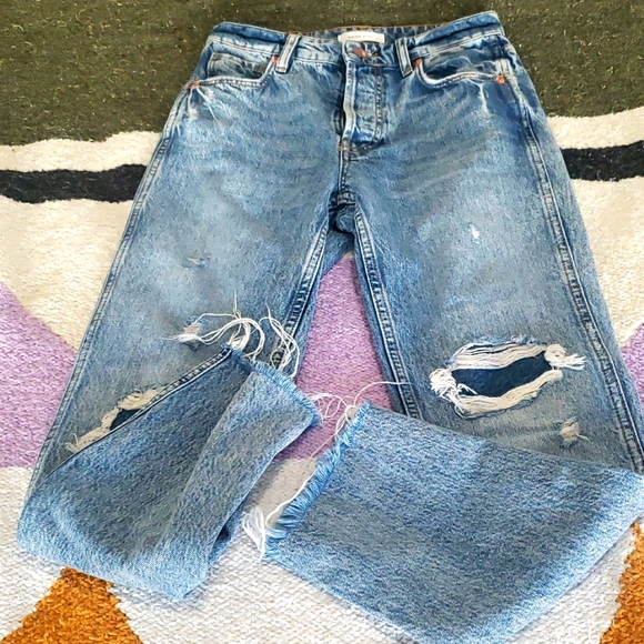 Anine Bing Denim - Anine Bing Distressed Jeans